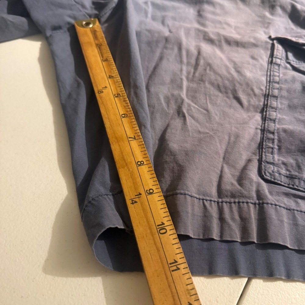 Mens Blue Cargo Shorts Size 38 Grunge Skater Utility Dirt Faded Outdoor Stretch - Picture 5 of 7